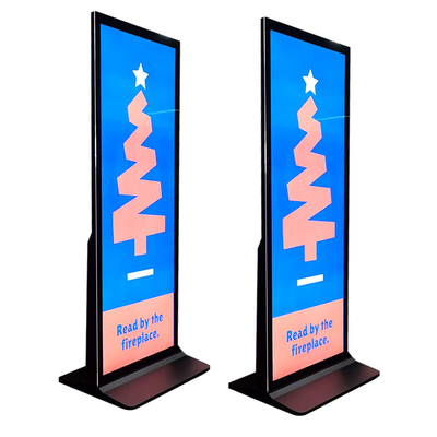 75inch Double Sided LCD Display full screen  Floor Stand Poster Kiosk
